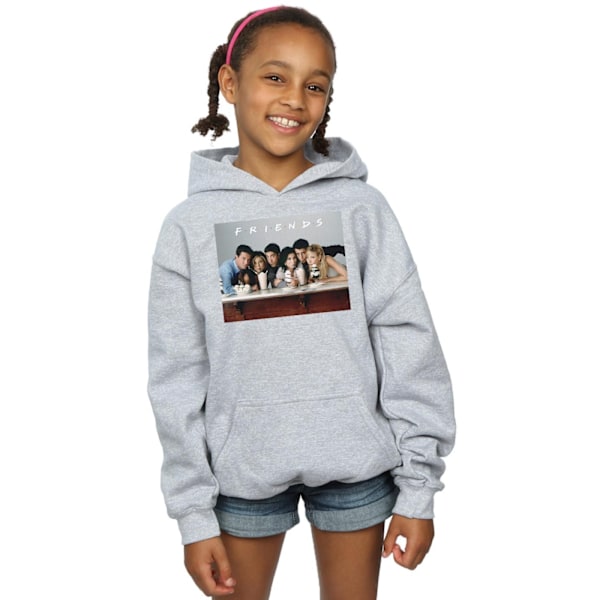 Friends Girls Group Photo Milkshakes Hoodie 9-11 år Sports G Sports Grey 9-11 Years