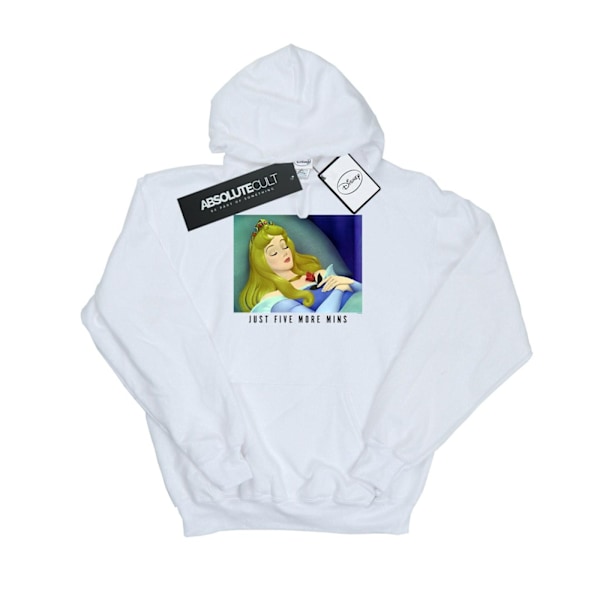 Disney Princess Girls Sleeping Beauty Five More Minutes Hoodie White 5-6 Years