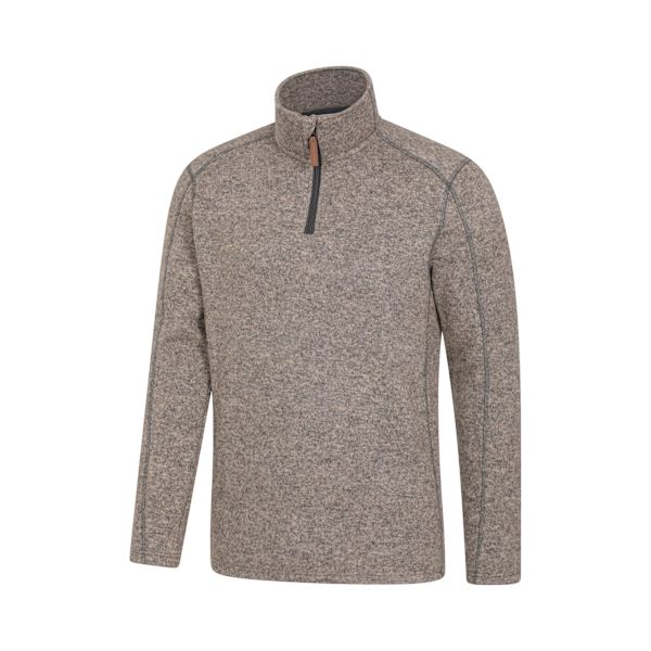 Mountain Warehouse Idris II Halvzip Fleece Top M Beige Beige M