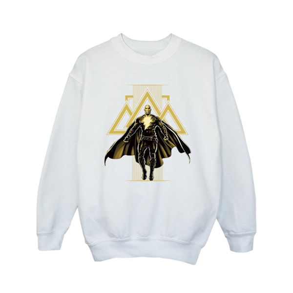 DC Comics Girls Black Adam Rising Gyllene Symboler Sweatshirt 12- White 12-13 Years