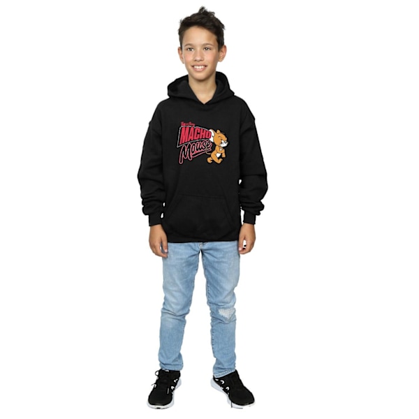 Tom And Jerry Boys Macho Mouse Hoodie 5-6 år Svart Black 5-6 Years