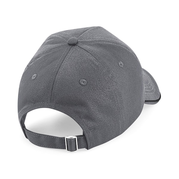 Beechfield Authentic Piped 5 Panel Cap One Size Graphite Grey/B Graphite Grey/Black One Size