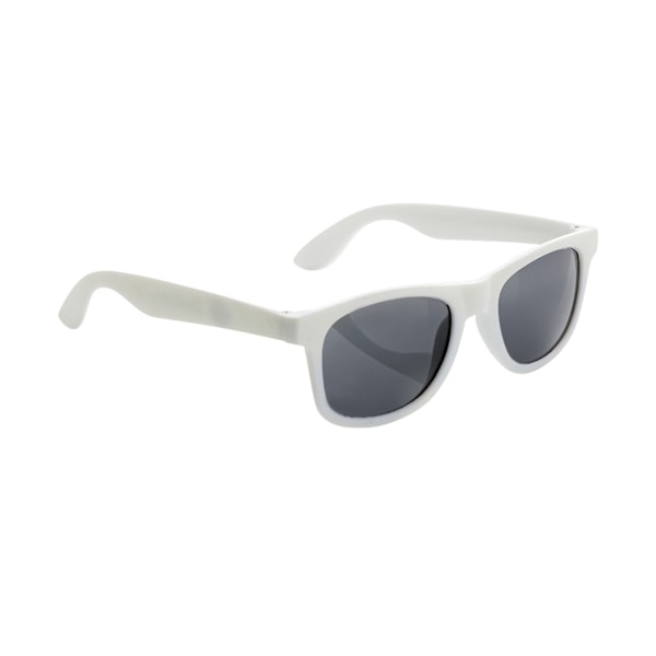 XD Collection Unisex Vuxen Återvunnen PP Plast Solglasögon One S White One Size