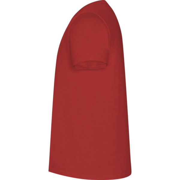 Roly Golden Plain T-shirt med kort ärm för män, L, röd Red L