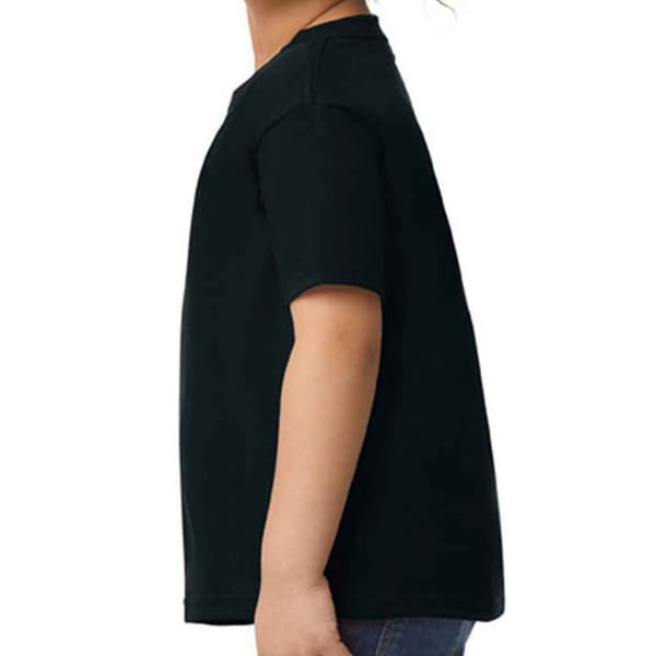 Gildan Barn/Barn Plain Bomull T-shirt 3 År Svart Black 3 Years