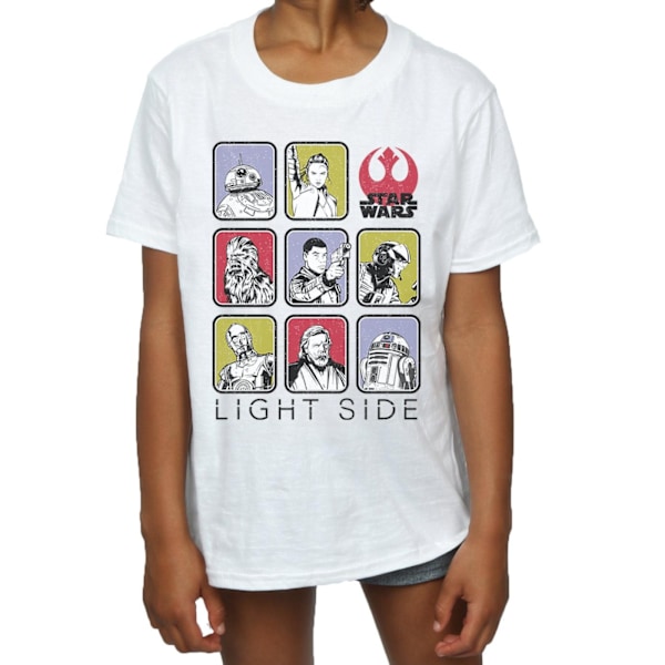 Star Wars Girls The Last Jedi Multi Character Bomull T-shirt 12 White 12-13 Years