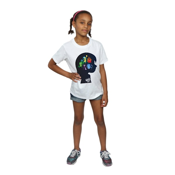 Disney Girls Inside Out Silhouette Bomull T-shirt 5-6 år Vit White 5-6 Years