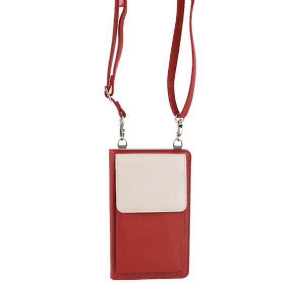Eastern Counties Leather Ada Läderhandväska En Storlek Röd/Elfenben Red/Ivory One Size