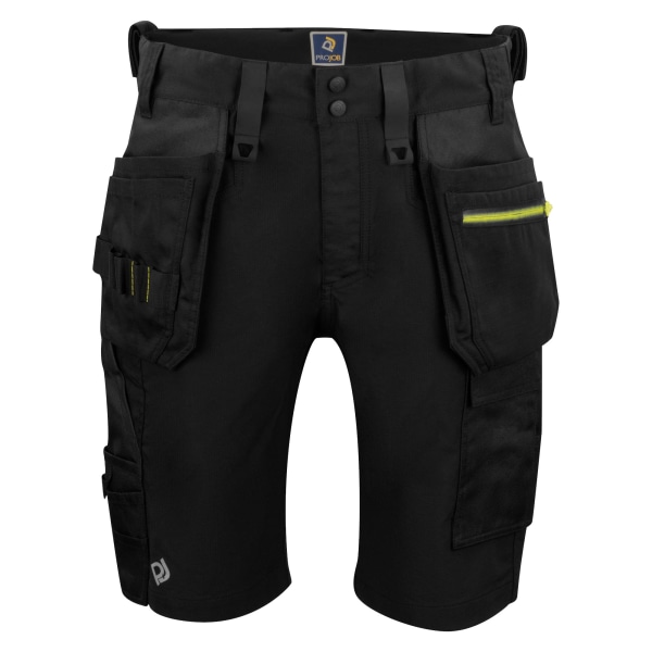 Projob Stretch Cargo Shorts för män 40R Svart Black 40R