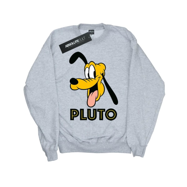 Disney Girls Pluto Face Sweatshirt 12-13 år Sports Grey Sports Grey 12-13 Years