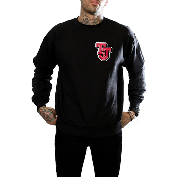 Tom And Jerry Herr Sweatshirt med Collegiate-logotyp L Svart Black L