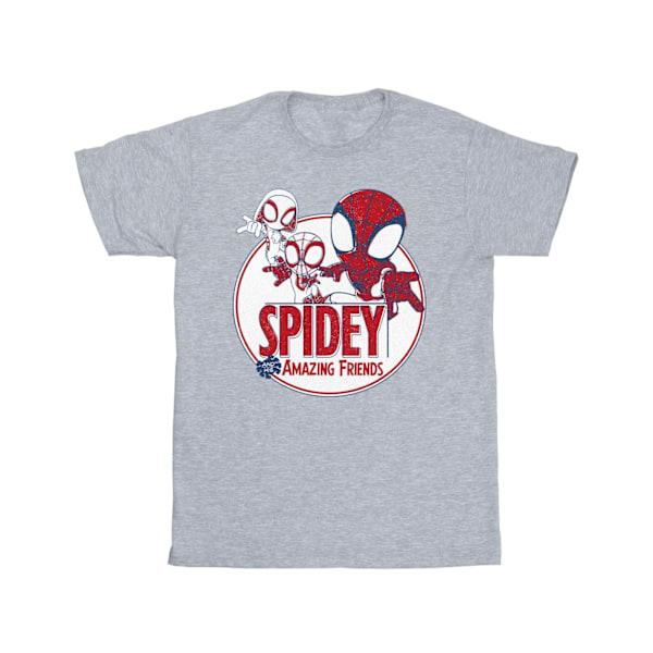 Marvel Spidey And His Amazing Friends Circle T-Shirt 3XL S Sports Grey 3XL