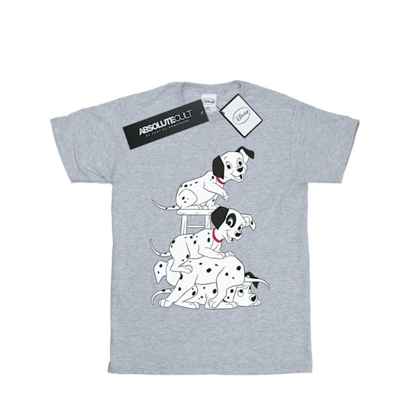 101 Dalmatiner Flickor Stol Bomull T-shirt 12-13 År Sport Grå Sports Grey 12-13 Years