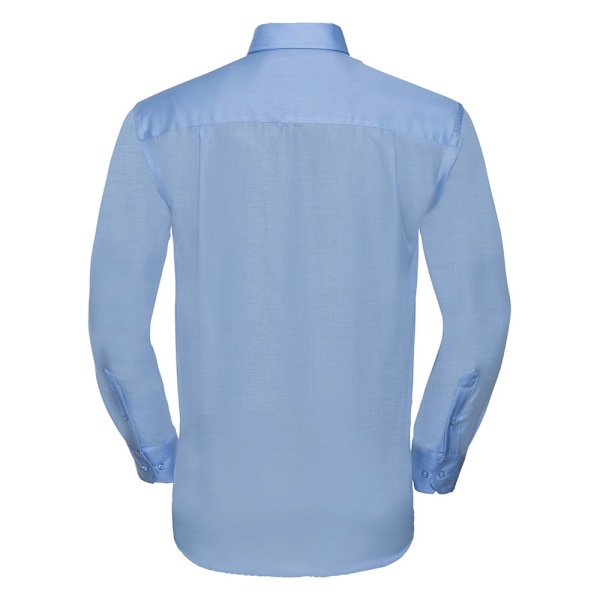 Russell Collection Herr Ultimate Non-Iron Långärmad formell skjorta S Bright Sky 15.5in