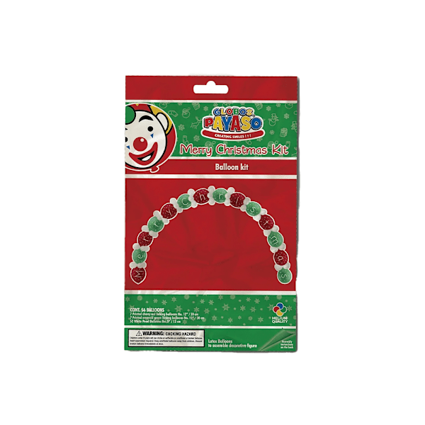 Globos Payaso Julgransballongbåge-kit (66-pack) En storlek Red/Green/White One Size