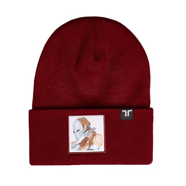 Tokyo Time Unisex Vega Street Fighter 2 Beanie One Size M Maroon Red One Size
