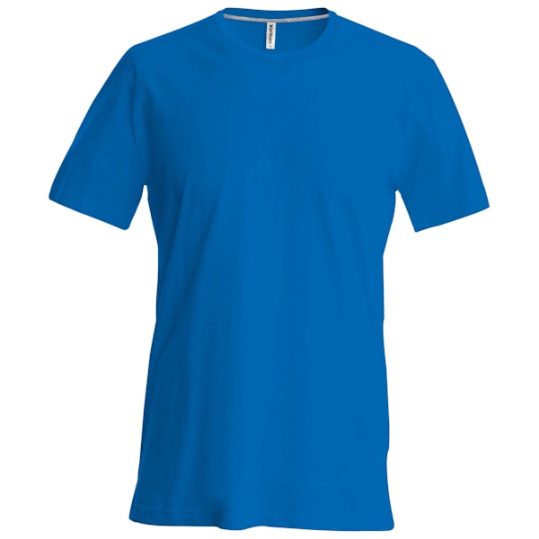 Kariban Slim Fit T-shirt med kort ärm och rund halsringning för män, S, Royal Blå Royal Blue S