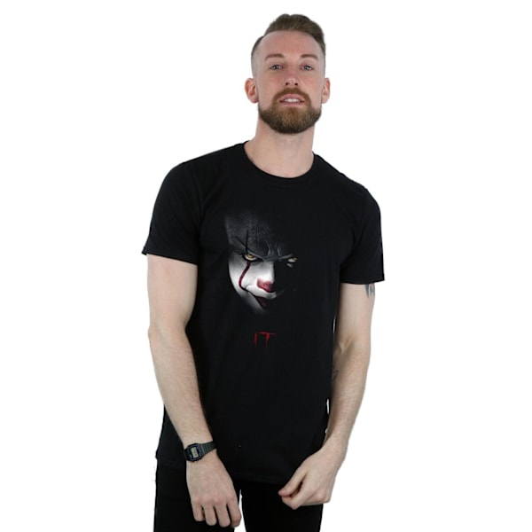 It Mens Pennywise Stare Bomull T-Shirt S Svart Black S