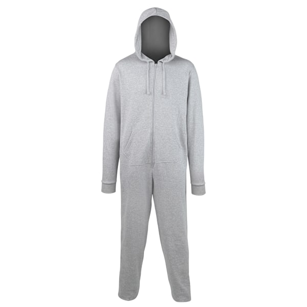 Comfy Co Unisex Enfärgad Huvtröja All In One Onesie (280 GSM) S/M Han Heather Grey S/M