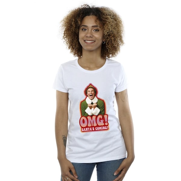 Elf Womens/Ladies Santa´s Coming Bomull T-shirt L Vit White L