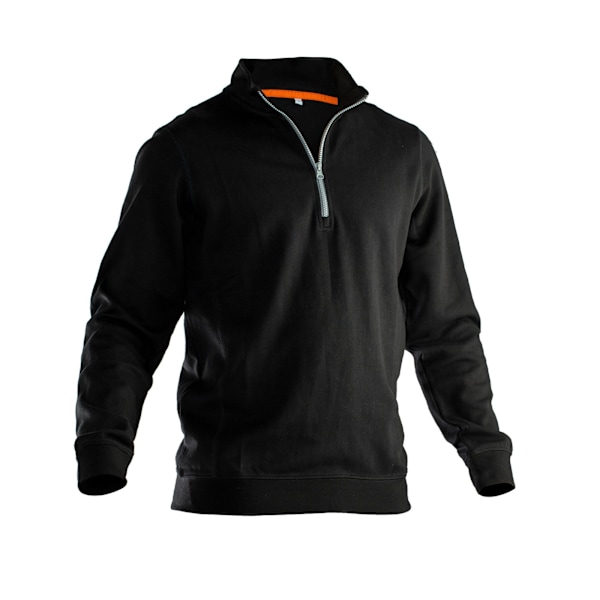 Jobman Herr Halv Zip Sweatshirt XL Svart Black XL