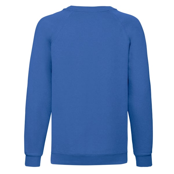 Fruit of the Loom Barn/Barn Classic Raglan Sweatshirt 14-1 Royal Blue 14-15 Years