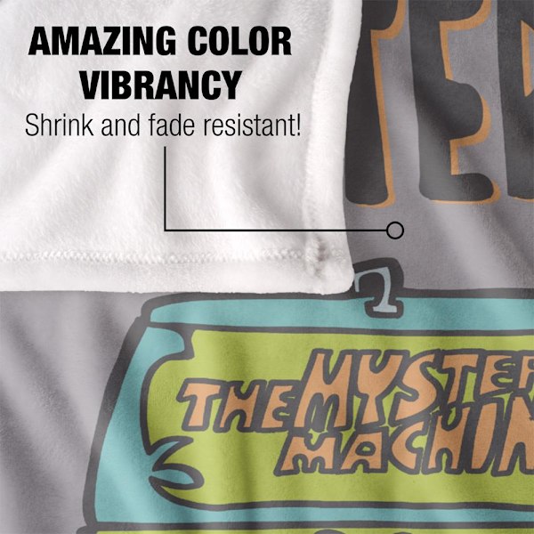 Scooby Doo Mystery Inc Filt En Storlek Flerfärgad Multicoloured One Size