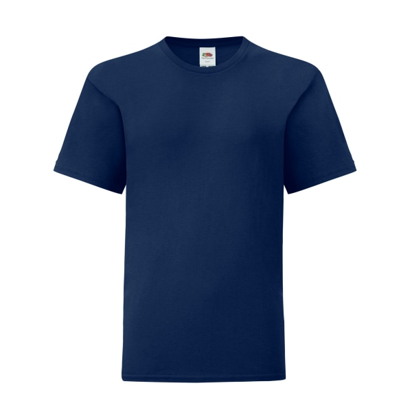 Fruit of the Loom Childrens/Kids Iconic Heather T-Shirt 7-8 år Navy 7-8 Years
