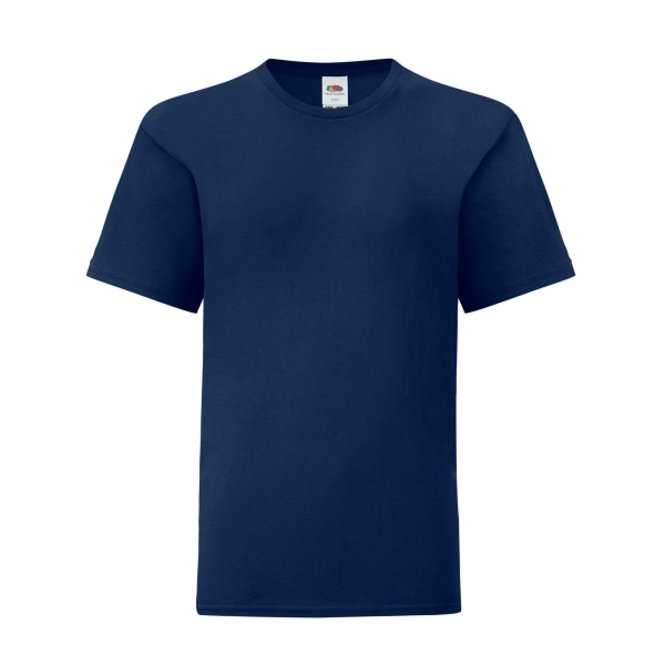 Fruit of the Loom Iconic Heather T-shirt för barn/barn 12-13 Y Navy 12-13 Years