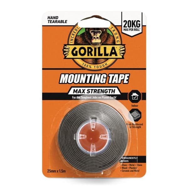 Gorilla Max Strength Monteringstejp One Size Grå Grey One Size