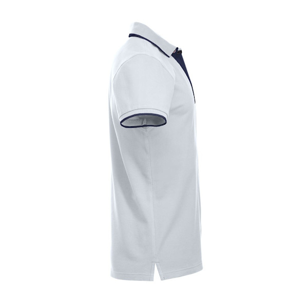 Clique Seattle Polotröja L Vit/Mörkblå White/Dark Navy L