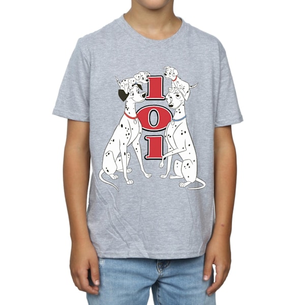 Disney Boys 101 Dalmatians Family T-Shirt 9-11 år Sports Grå Sports Grey 9-11 Years