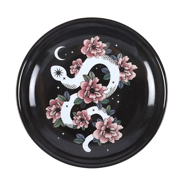 Something Different Blommig Orm Prydnadsskål One Size Svart/Vit Black/White/Pink One Size