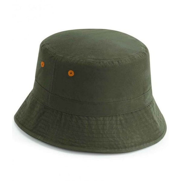 Beechfield Unisex Vuxen Återvunnen Bucket Hat SM Olivgrön Olive Green S-M