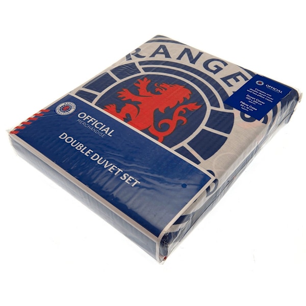 Rangers FC Reversible Pulse Påslakan Set Dubbel Royal Blue/W Royal Blue/White/Red Double