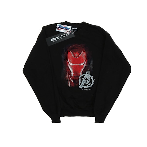 Marvel Boys Avengers Endgame Iron Man Borstad Sweatshirt 5-6 år Black 5-6 Years