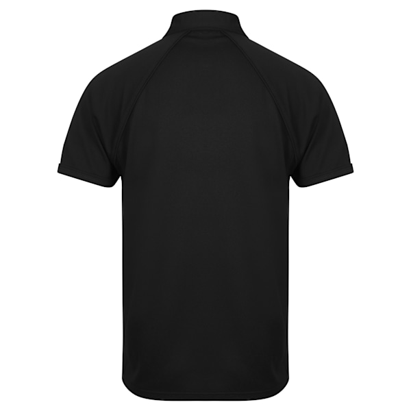 Finden & Hales herr Piped Performance Sports Polo Shirt 2XL Bla Black/Black 2XL