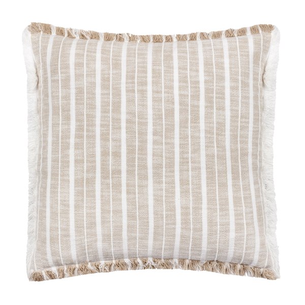 Yard Bowman Randig Kuddeöverdrag 50cm x 50cm Naturlig Natural 50cm x 50cm