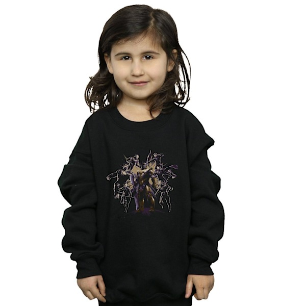 Marvel Girls Avengers Endgame Vs Thanos Sweatshirt 9-11 år B Black 9-11 Years