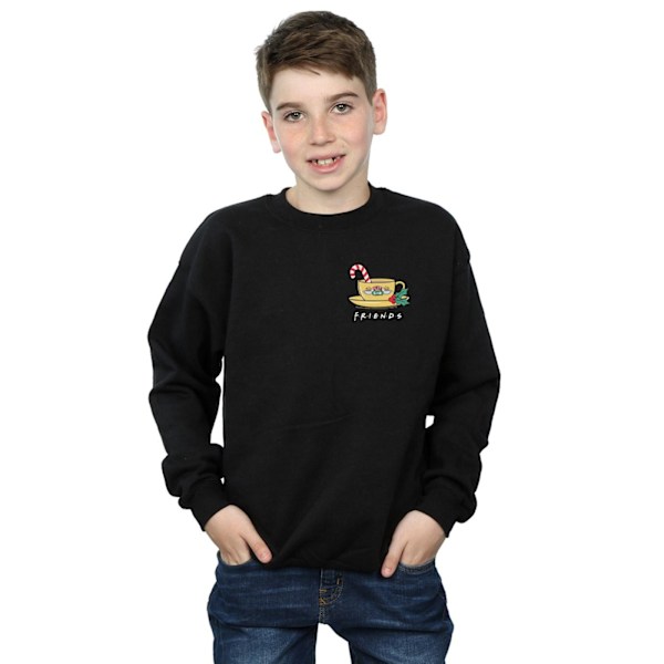 Friends Boys Jul Kaffe Mug Bröst Tryck Sweatshirt 7-8 År Black 7-8 Years