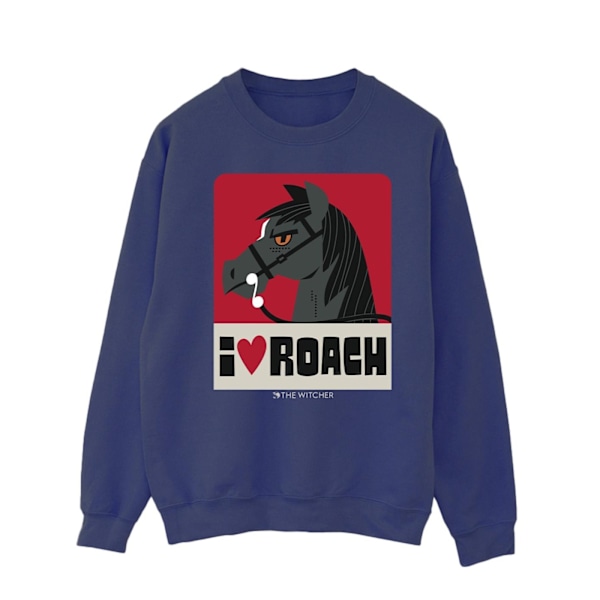 Netflix The Witcher I Heart Roach Sweatshirt M Marinblå Navy Blue M