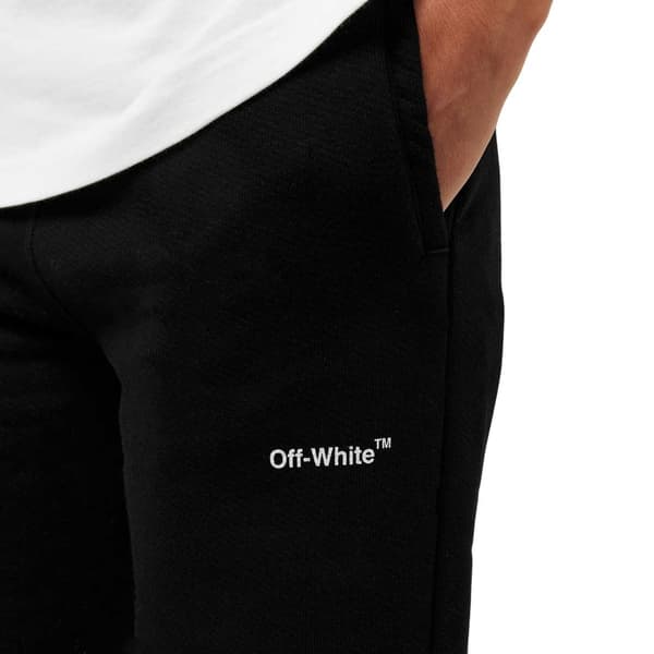 Off White Dam/Dam Diagonal Logo Vida Ben Joggers 12 UK Vit White/Black 12 UK