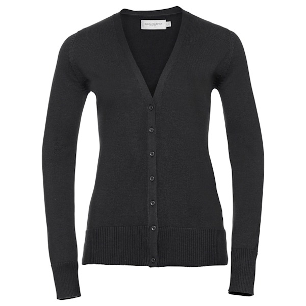 Russell Collection Dam/Damer Stickad Cardigan XS Svart Black XS