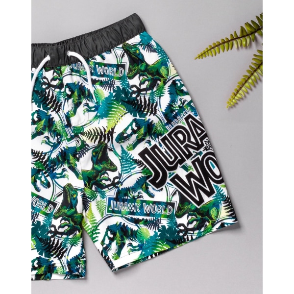 Jurassic World Boys Dinosaur Badshorts 10-11 år Grön Green 10-11 Years