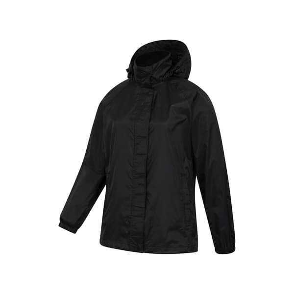Mountain Warehouse Dam/Dam Pakka Jacka och Byxor Set Black 8 UK