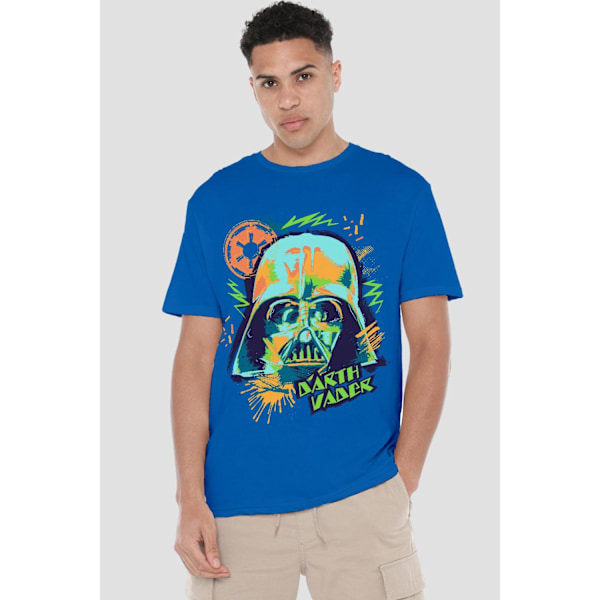 Star Wars Herr 90-tals Darth Vader T-Shirt M Kungsblå Royal Blue M