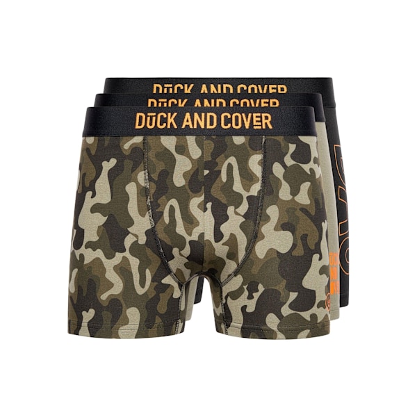 Duck and Cover Mens Alized Assorted Designs Boxer Shorts (Pack Multicoloured L