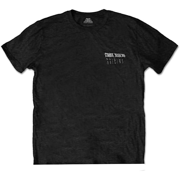 Imagine Dragons Unisex Vuxen Baktryck Bomull Logotyp T-shirt L B Black L