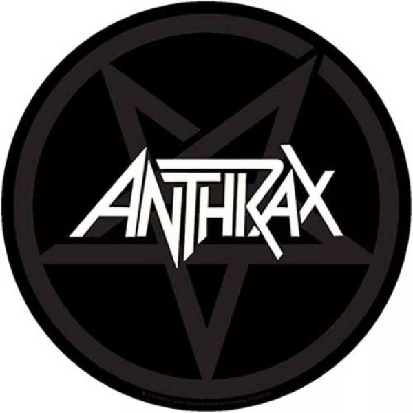 Anthrax Pentathrax Patch One Size Svart/Vit Black/White One Size