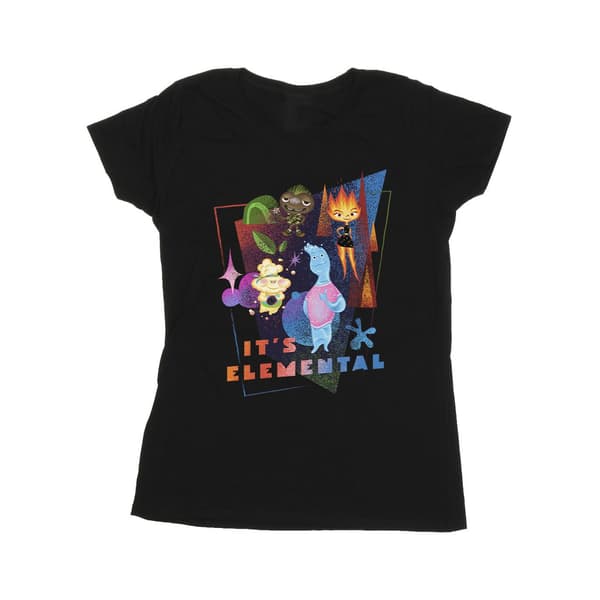 Elemental Dam/Dam It´s Elemental Bomulls T-shirt M Svart Black M